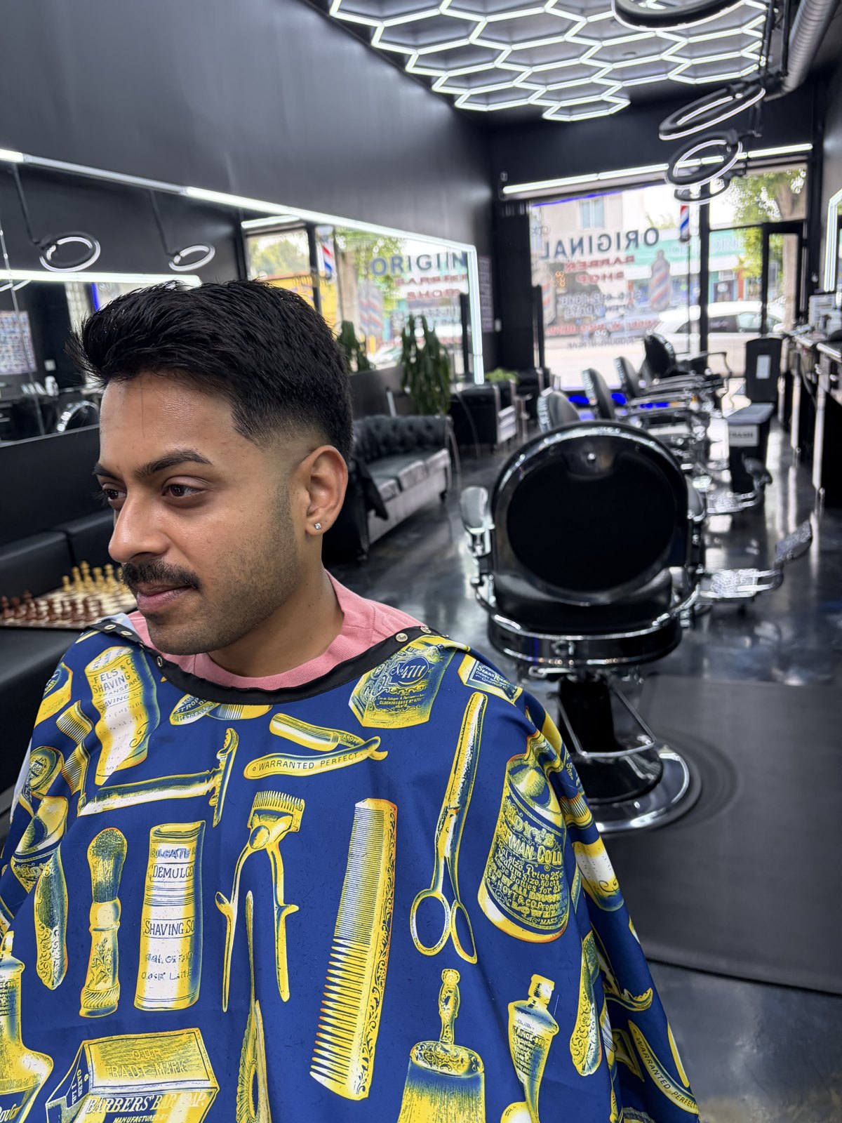 Detail work at OB Barbershop